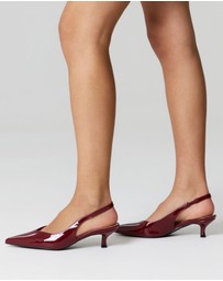Verali - Lush Slingback Kitten Heels