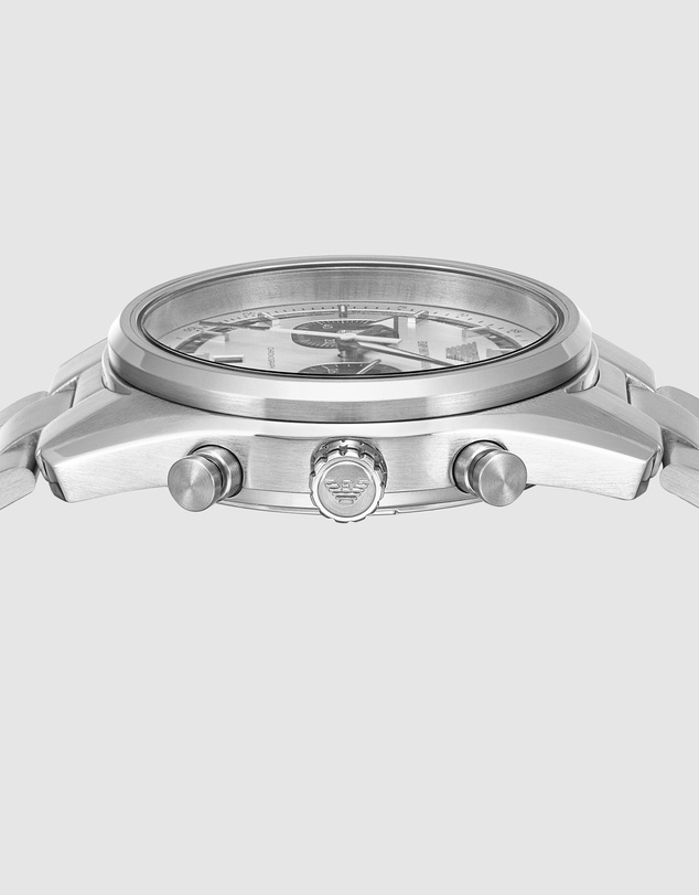 Emporio Armani - Silver Tone Chronograph Watch