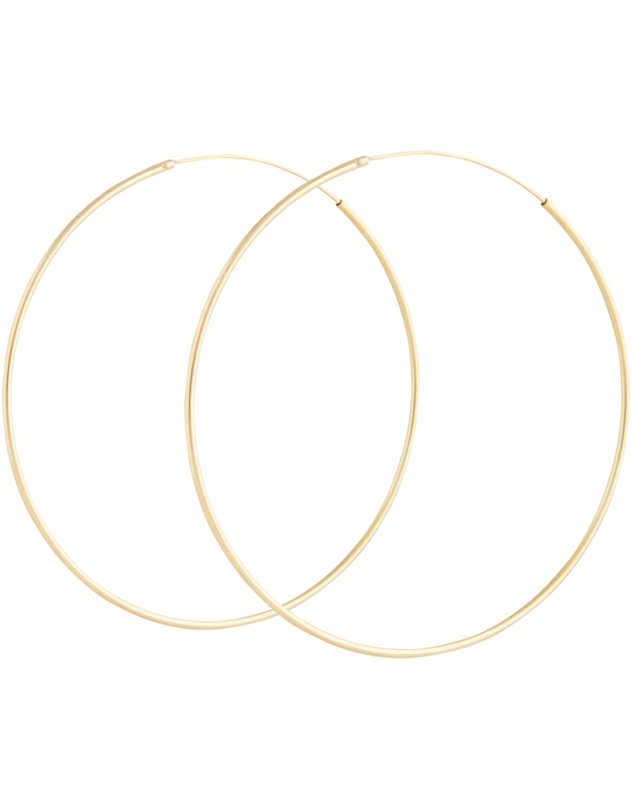 Lovisa - Gold Plated Sterling Silver Fine 60mm Hoop