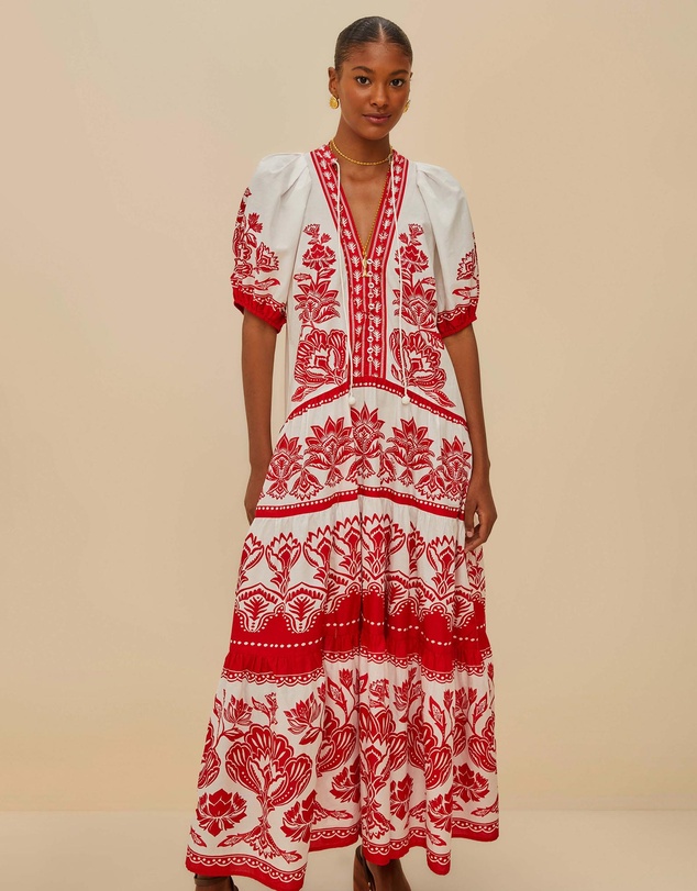 Farm Rio - Boho Garden Midi Dress