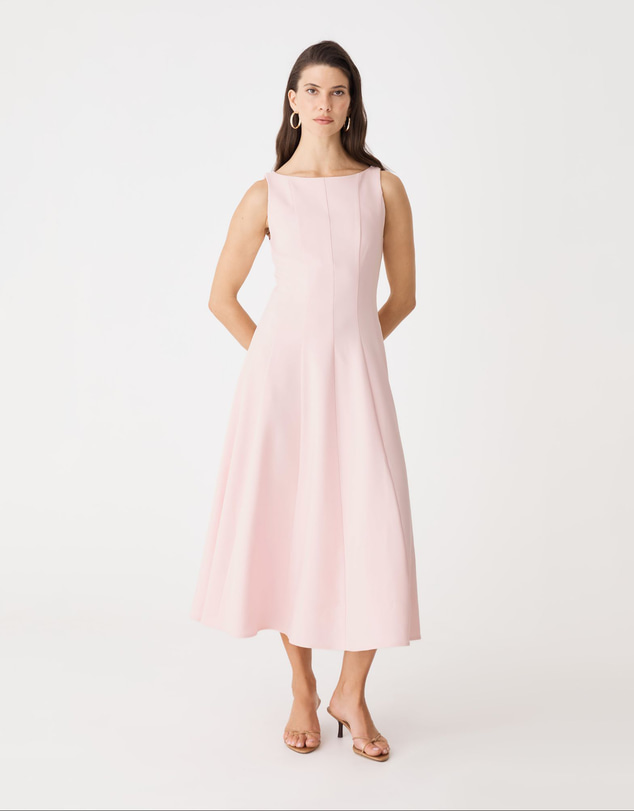 Forcast - Sally Panel Midi Dress