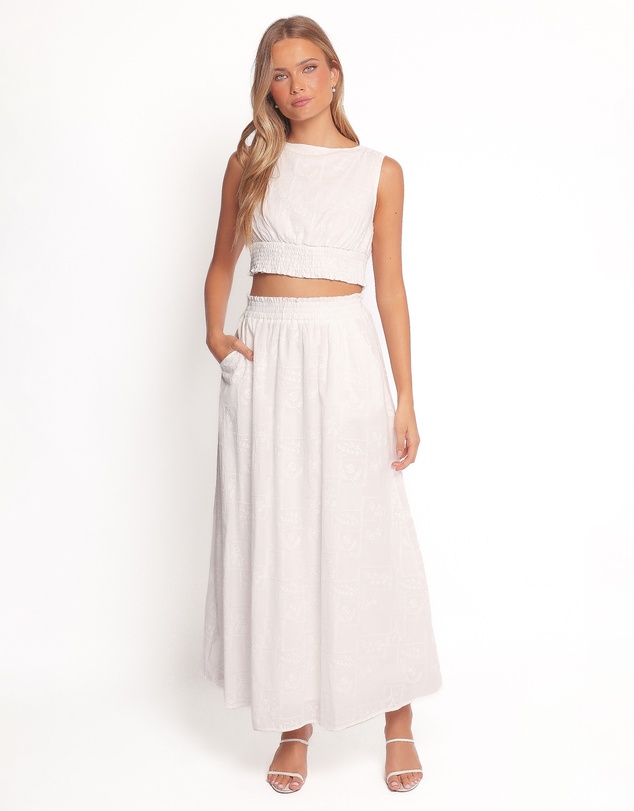 Petal & Pup - Kimora Maxi Skirt - White