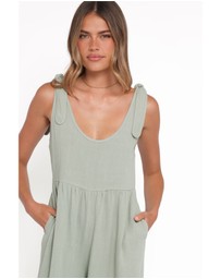 Petal & Pup - Ayla Linen Jumpsuit - Sage