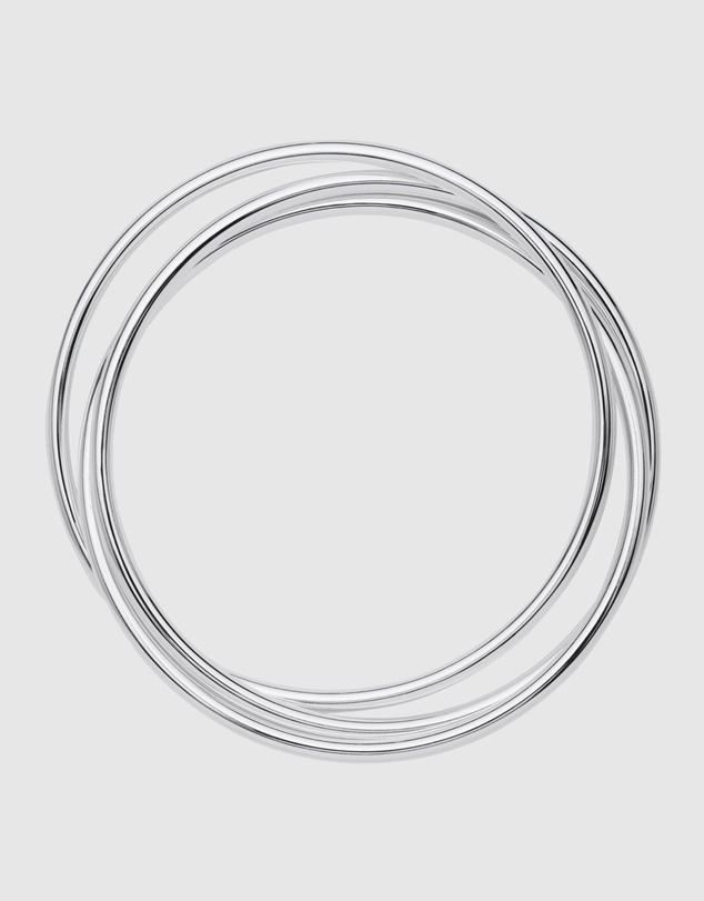 Najo - Café Silver Bangle (65mm)