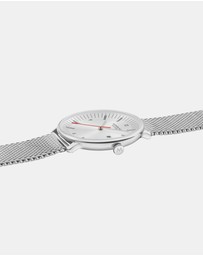 Mondaine - Mondaine Doppio Stainless Steel 41mm Watch