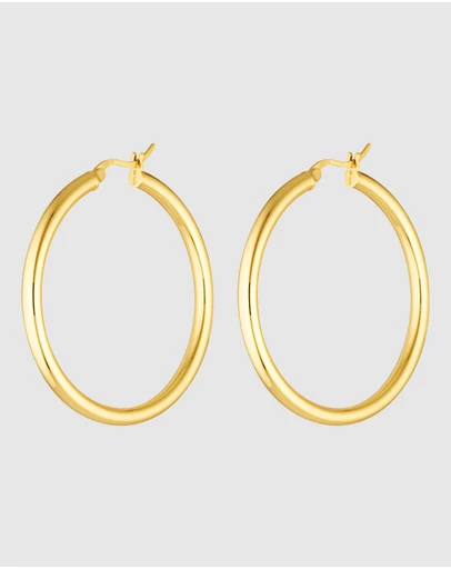 HOUSE OF SLANI - Large Gold Hoops