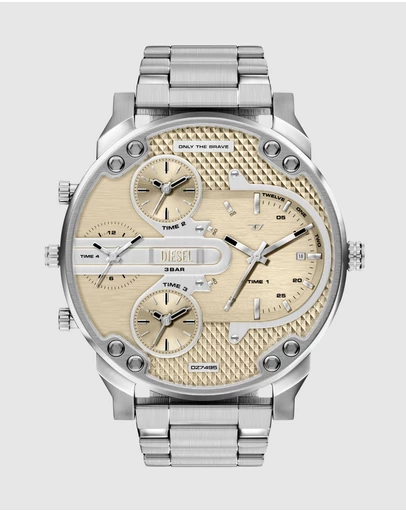 Diesel - Mr. Daddy Slim Silver Tone Chronograph Watch