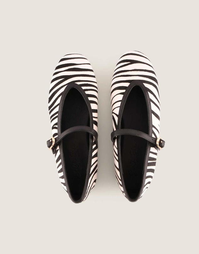 Shelly Shen - Rene Ballet Flats Zebra