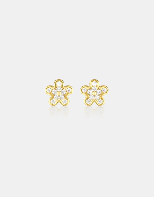 The Silver Collective - Children's Sophia Earrings Gold