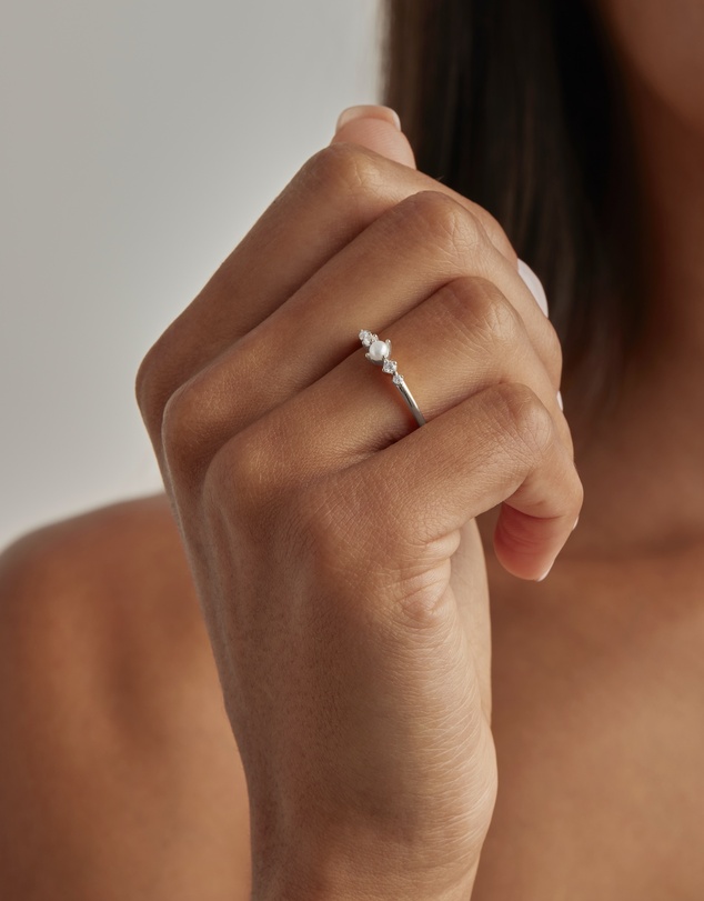 By Charlotte - Sea Foam Ring