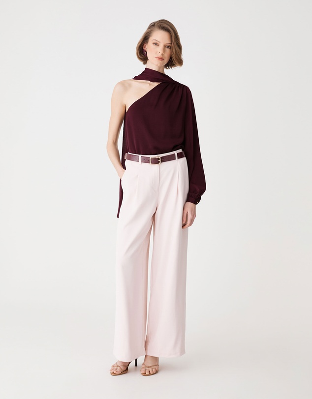 Forcast - Opal One Shoulder Scarf Top