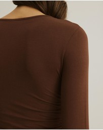 Atmos&Here - Asymmetric Long Sleeve Top