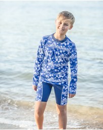 Bluesalt Beachwear - Hawaiian Palms Swim Jammer Pants - Teens