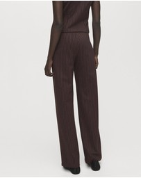 M.N.G - Straight-Fit Trousers With Elastic Waist