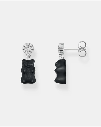 THOMAS SABO - THOMAS SABO Ear Studs with Black Goldbears