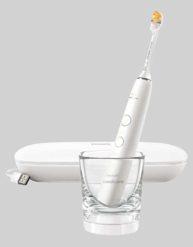 Philips - Philips Sonicare DiamondClean 9000 Electric Toothbrush, White with A3 brush head White