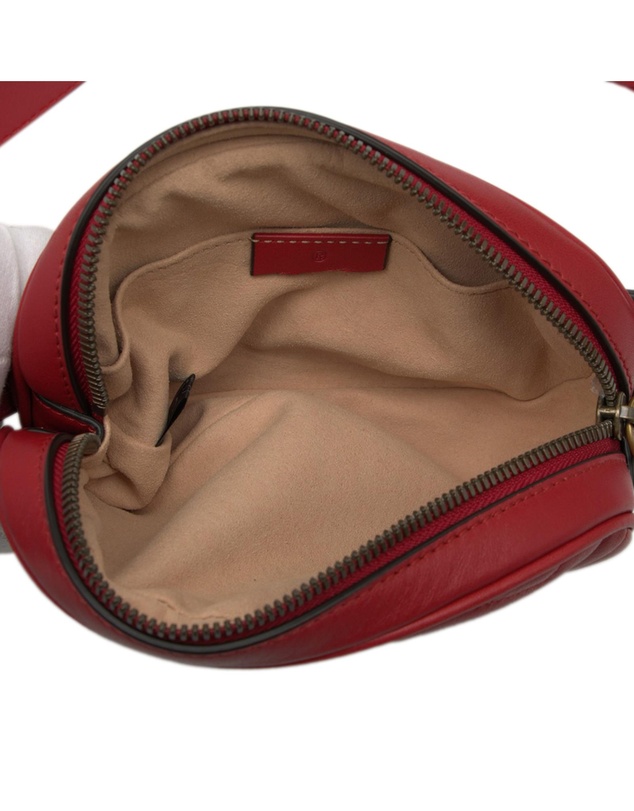 Pre-Loved by Azura Reborn - Pre-Loved GG Marmont Matelasse Leather Belt Bag
