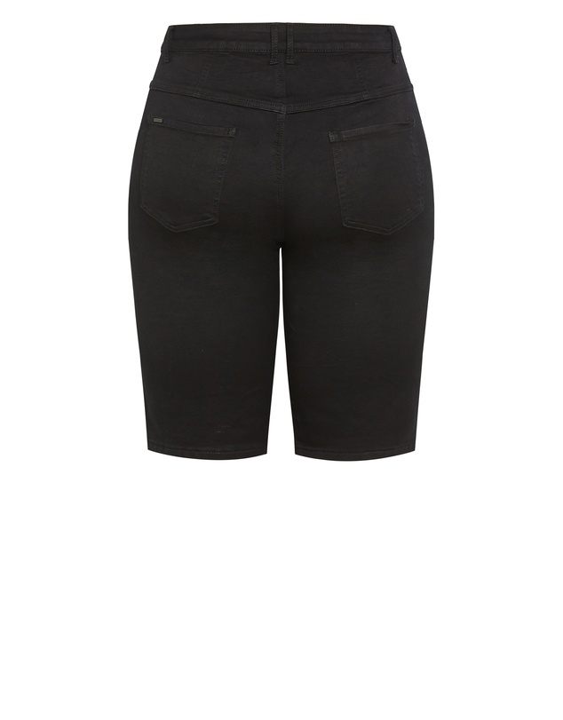 City Chic - Corset Waist Denim Short