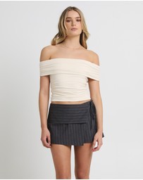 Alice In The Eve - Armani Cold Shoulder Top