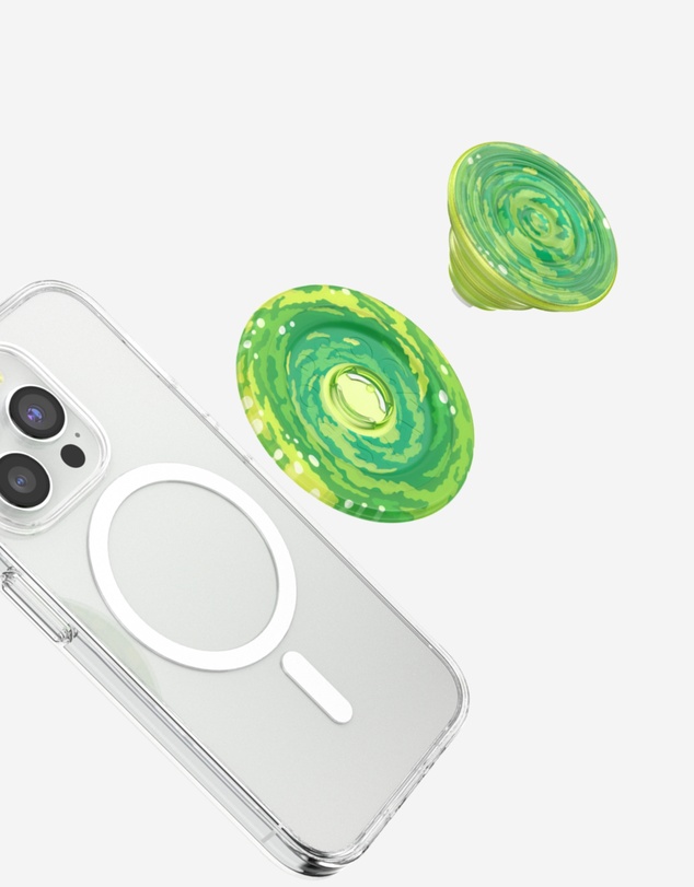 PopSockets - Rick and Morty PopGrip MagSafe Phone Grip Holder + Magnetic Adapter Ring