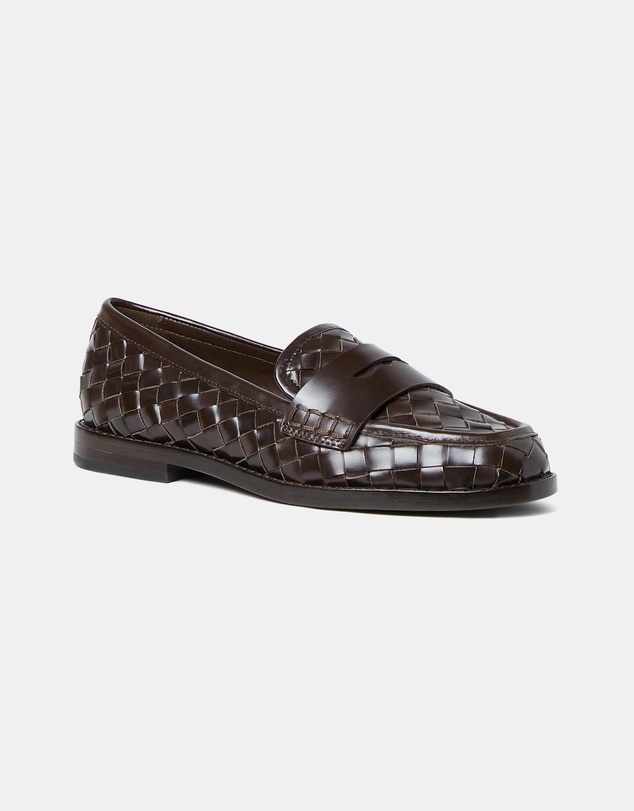 Loeffler Randall - Rachel Woven Leather Loafers