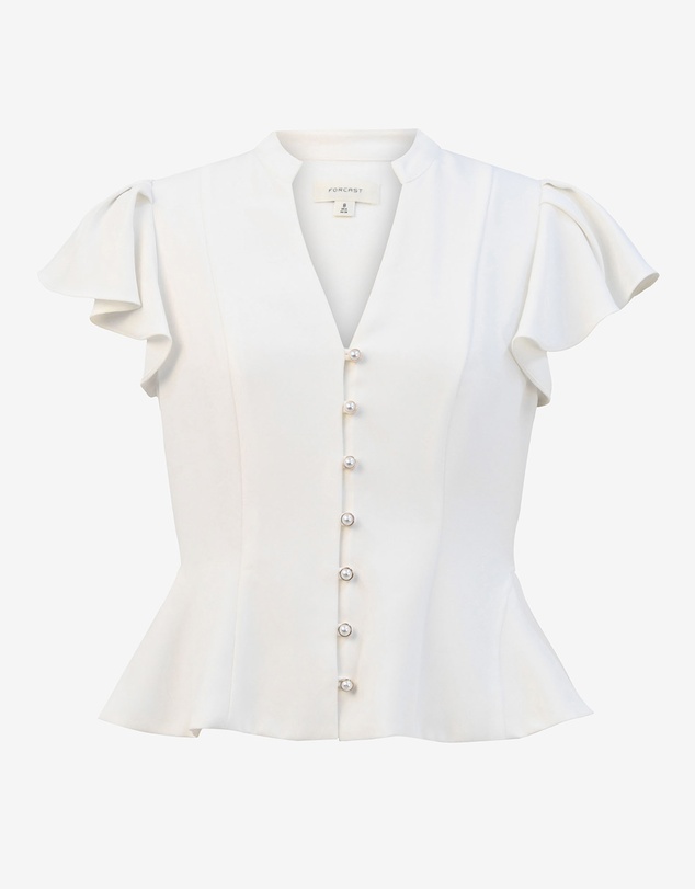 Forcast - Carissa Gathered Sleeve Top