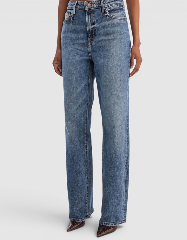 GUESS - High Rise Straight Leg Jeans