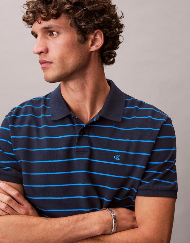 Calvin Klein Jeans - Striped Pique Classic Polo Shirt