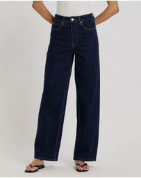 Atmos&Here - Mabel High Rise Wide Leg Jeans