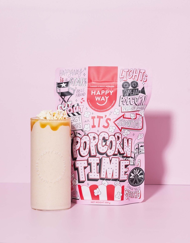 Happy Way - Caramel Popcorn Whey Protein Powder
