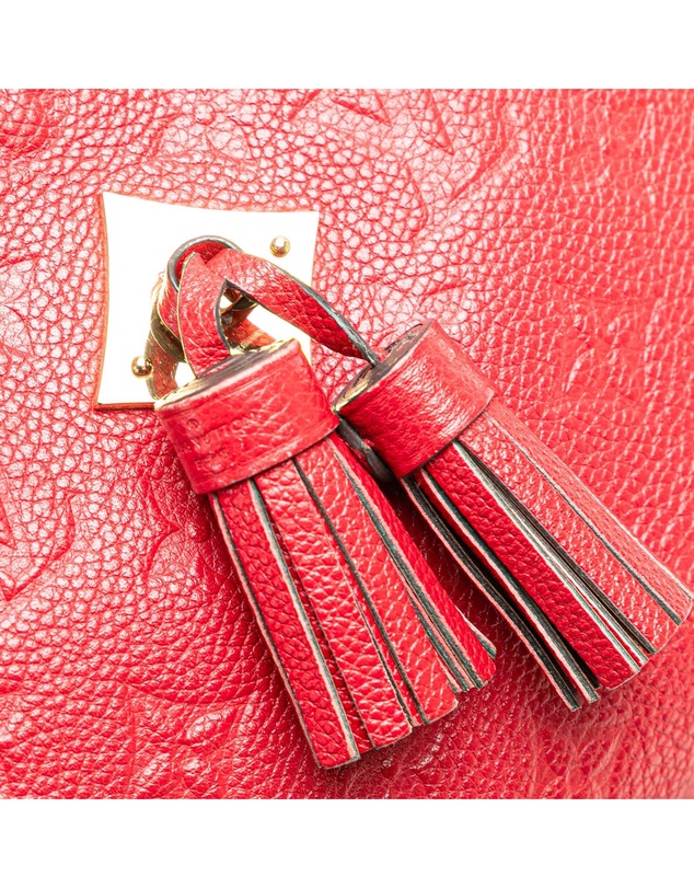 Pre-Loved by Azura Reborn - Pre-Loved louis vuitton Embossed Leather Crossbody Bag with Tassel Accent and Top Handle