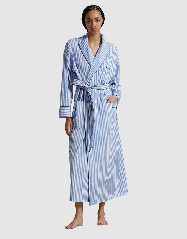 Polo Ralph Lauren - Shirting Stripes Heritage Long Cotton Robe