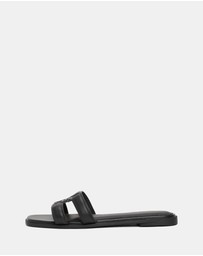 Tommy Hilfiger - Logo Strap Mules - Women's