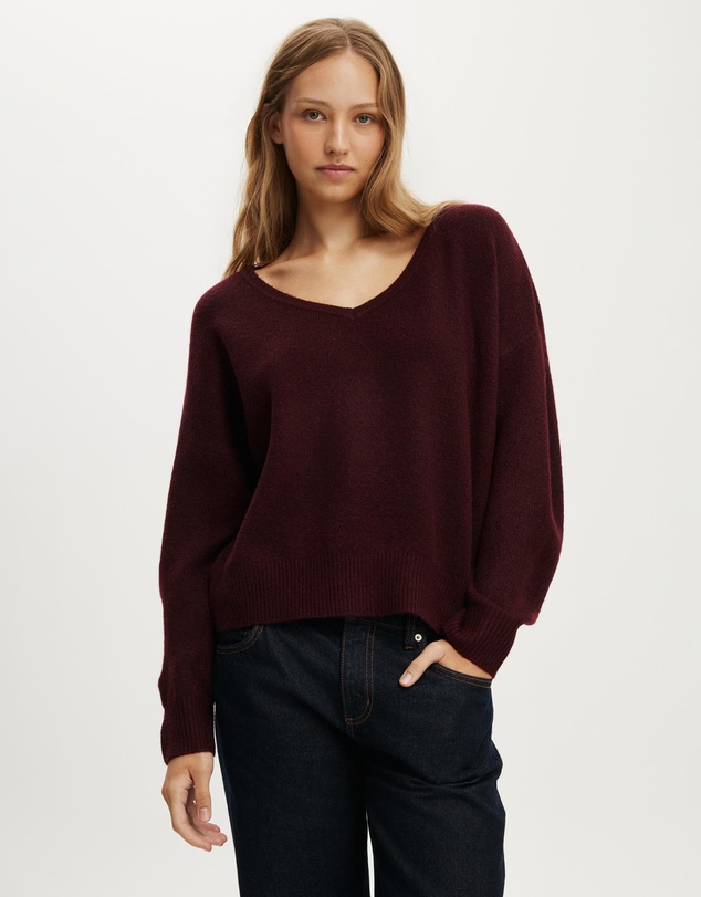 Cotton On - Softest Luxe Slouchy V-Knit