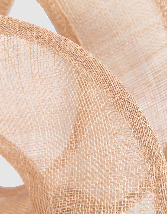 Max Alexander - Nude Sinamay Racing Fascinator