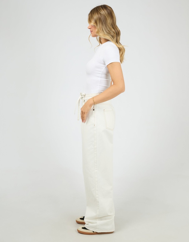 All About Eve - Gia High Rise Baggy Vintage White