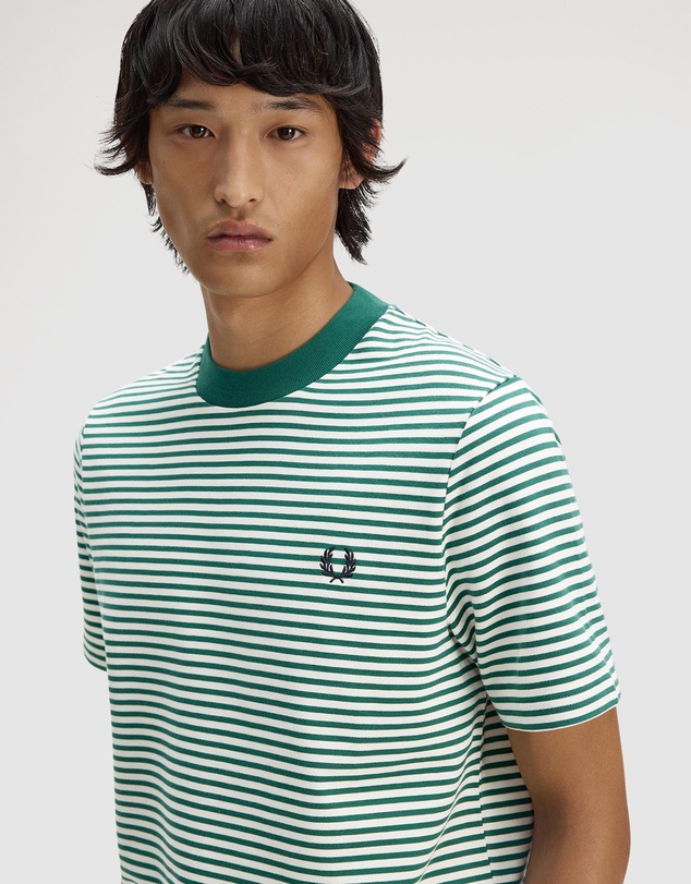 Fred Perry - Fine Stripe Heavy Weight T-Shirt