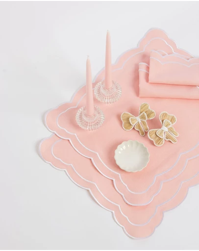Tablescaped - Pretty In Pink - Set of 4 Placemats