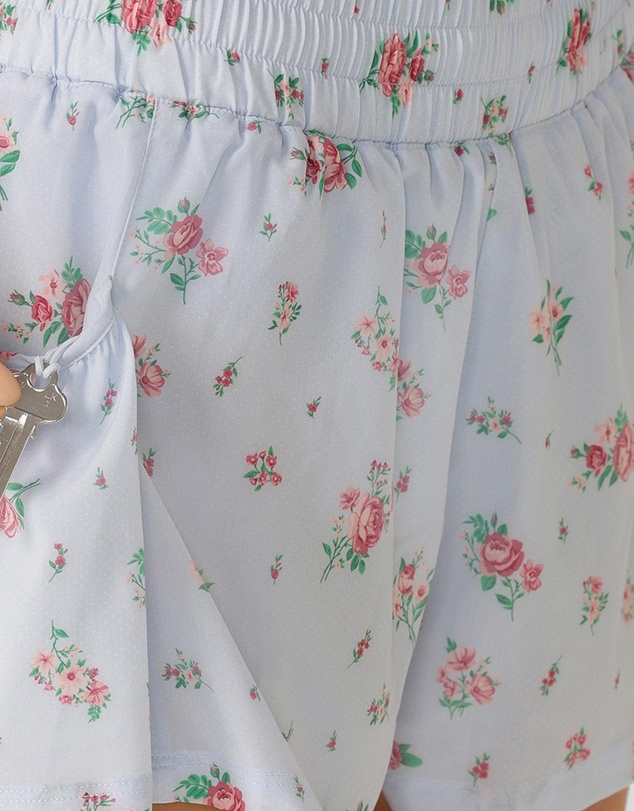 Lorna Jane - Blueberry Rose Run Shorts