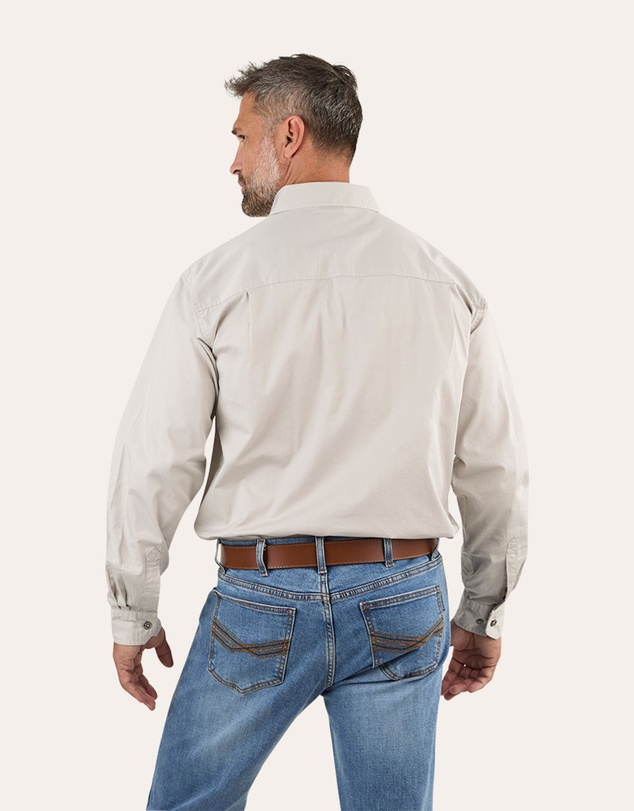 Ringers Western - King River Mens Half Button Work Shirt