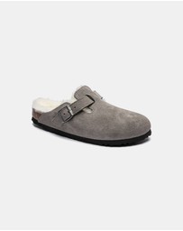 Birkenstock - Boston Shearling Suede Leather Regular - Unisex