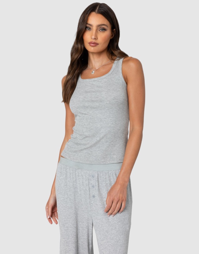 EDIKTED - Kylian Ribbed Tank Top