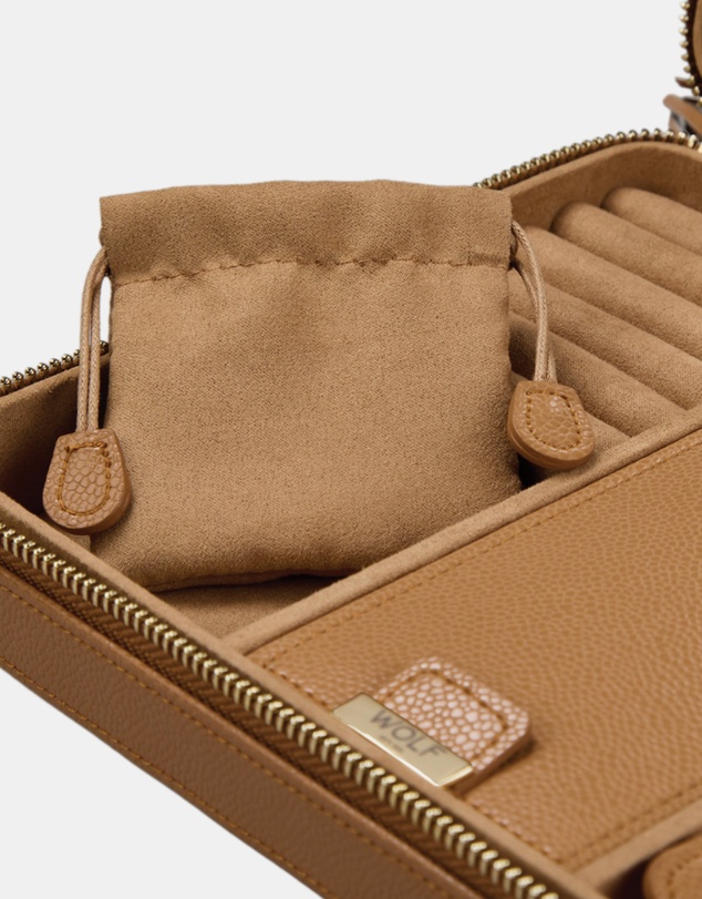 Wolf - WOLF Lauren Large Zip Case Caramel