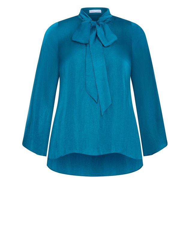 City Chic - Mahalia Neck Tie Top