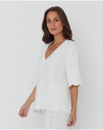 ALEXANDRA - Agape Top White