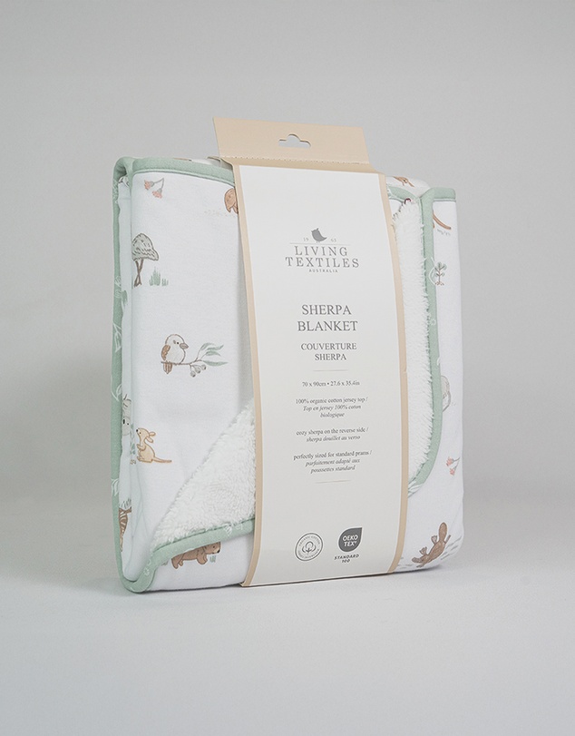 Living Textiles - Sherpa Blanket - Australiana