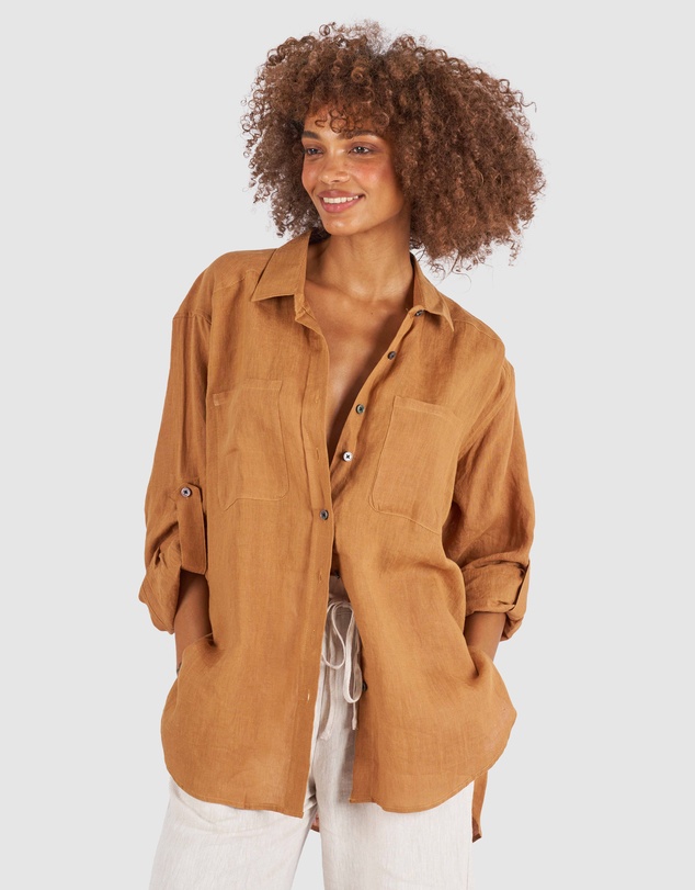 CAMIXA - Luna Oversize Linen Shirt