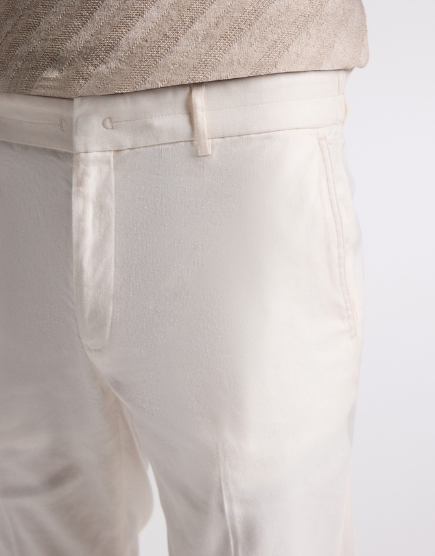 Calibre - Washed Stretch Linen Pant Ivory