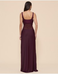 CHANCERY - Gracie Curved Sheer Panel Maxi Dress