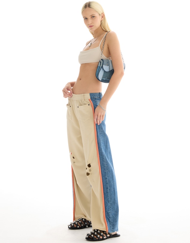 THE TALES - The Tales Denim Patched Sweat Jeans